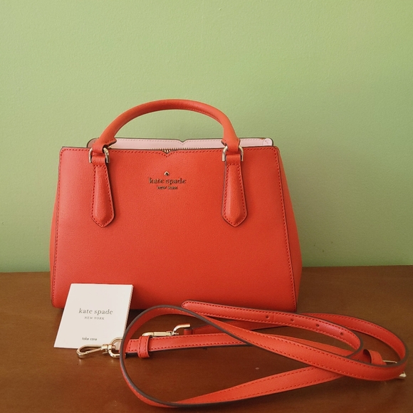NWT Kate Spade Blood Orange Handbag and Crossbody - Picture 7 of 13